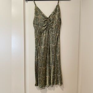 Zara. Paisley Silk Mini Dress. NWT. Size M.